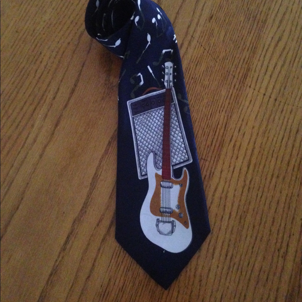 Guitar And Amp Necktie Guitar And Amp Necktie
